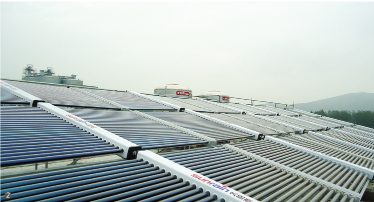 部隊(duì)太陽(yáng)能集中供熱熱水工程